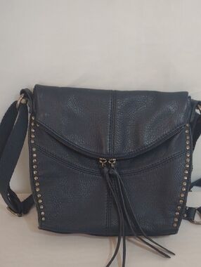 The Sak Silverlake Indigo Blue Pebbled Leather Crossbody